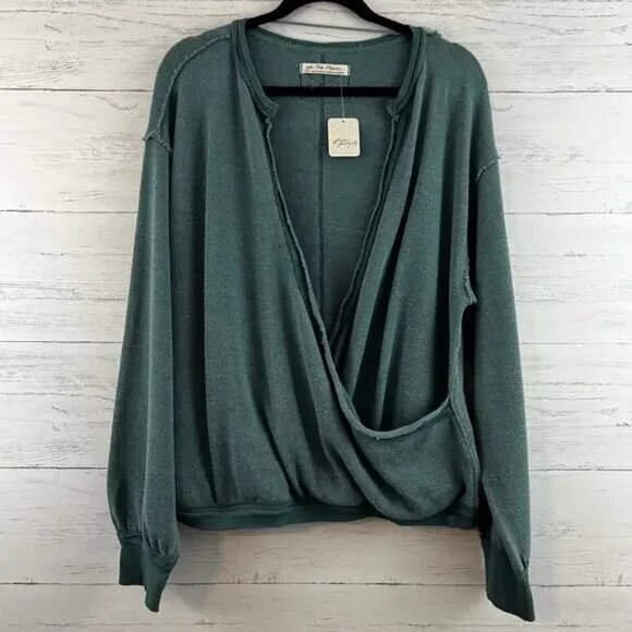 We the Free NWT Anyway Top in Deep Teal Size XL - Picture 2 of 6